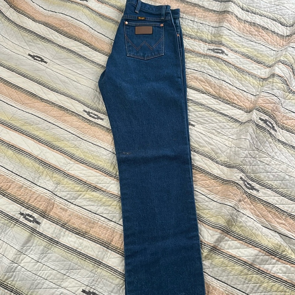 Vintage Wrangler Jeans 33x33 Blue Pants Cowboy Western 13MWZ Denim Tag 34x34 C33